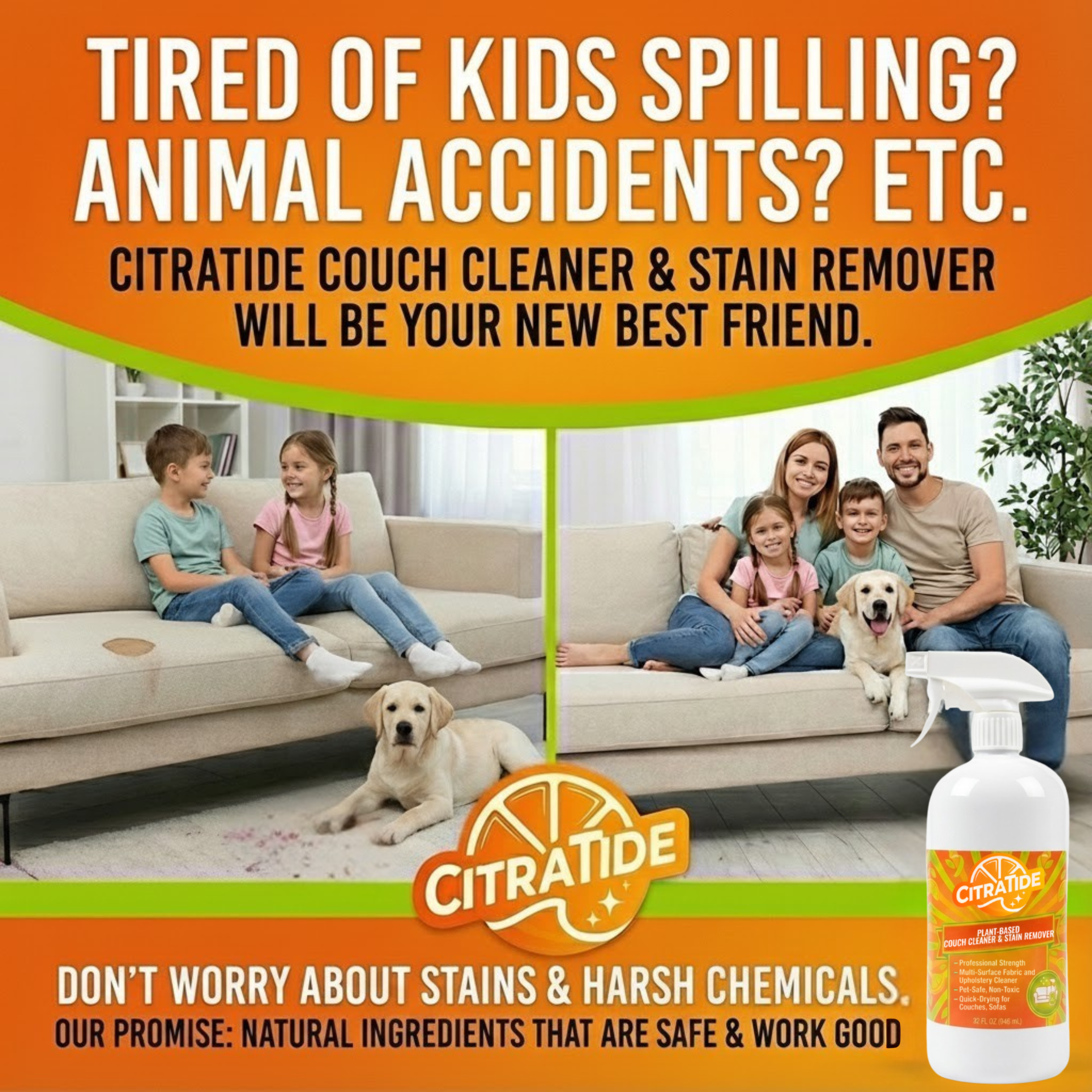 Couch Cleaner & Stain Remover Spray